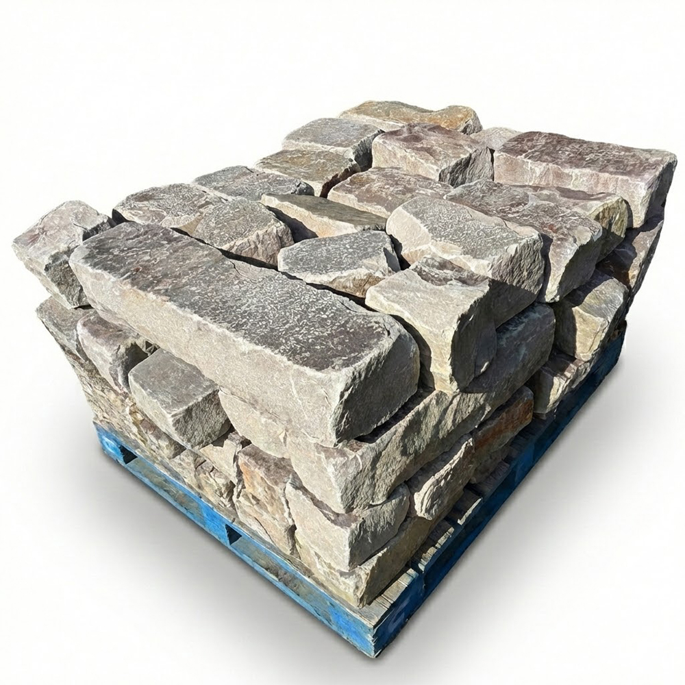 Tumbled Gray Chopped Stone - 12"