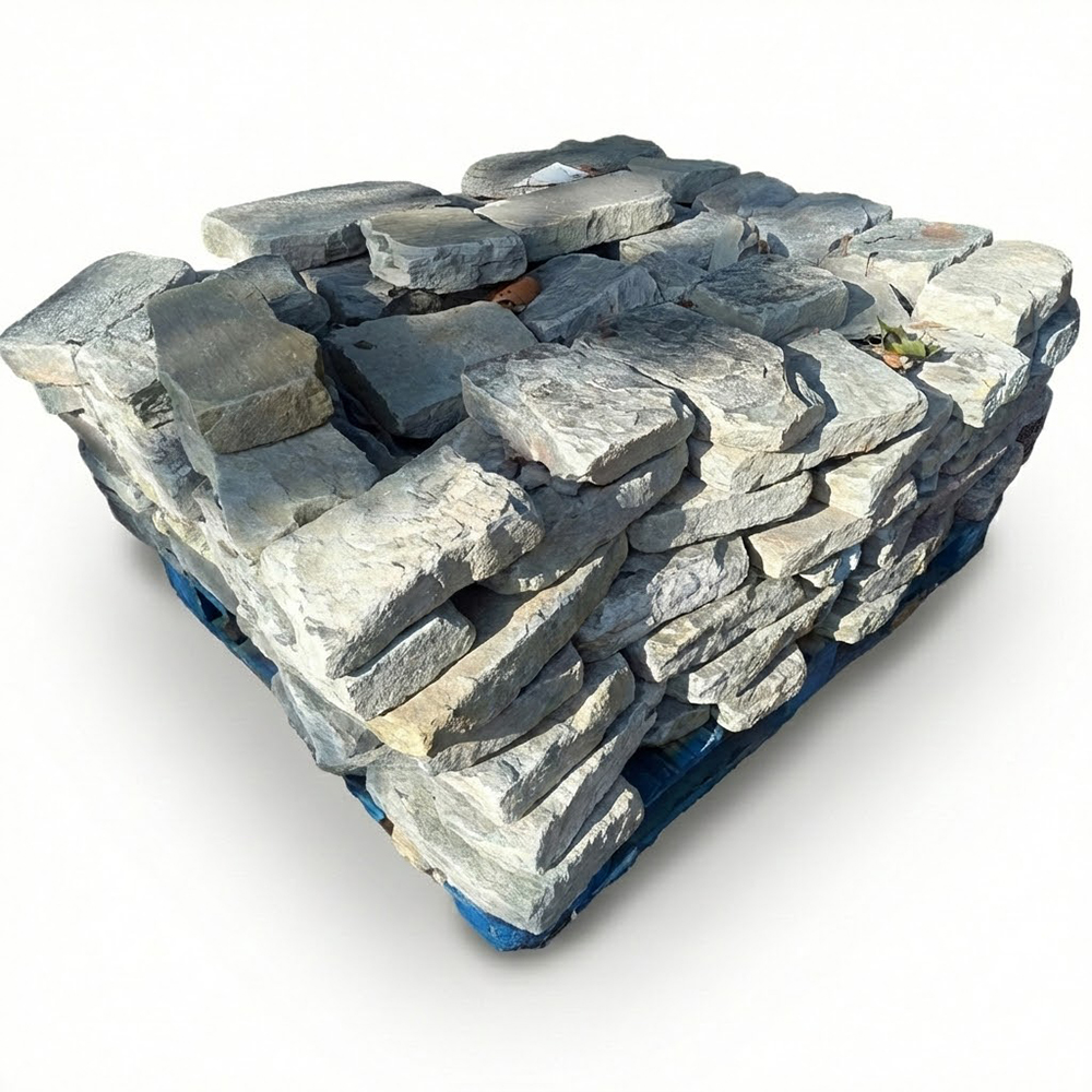 Tumbled Gray Chopped Stone - 4"