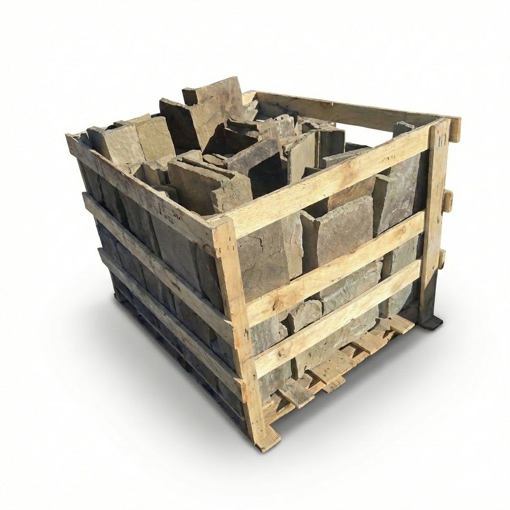 Natural Brown Stone Veneer Corners