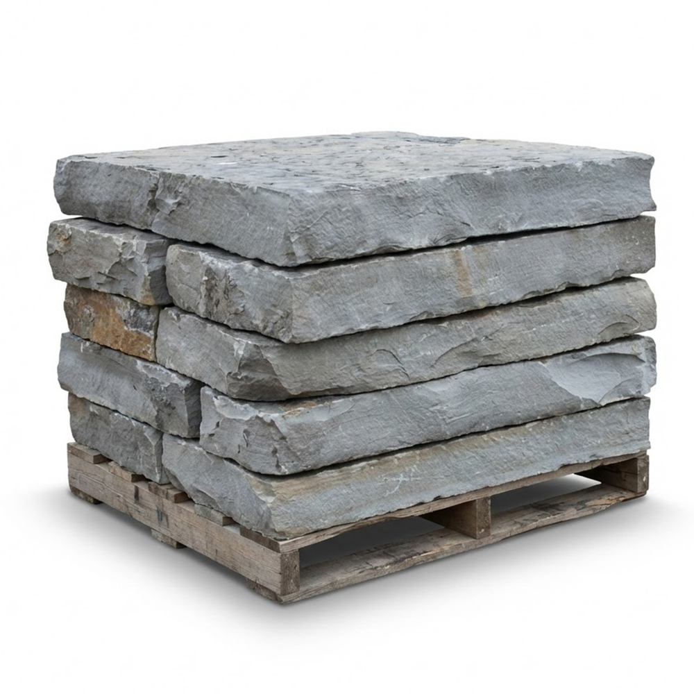 Natural Gray Stone Step Tread - 4 ft