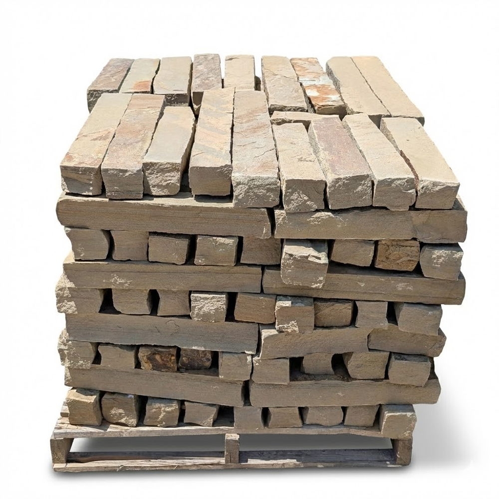 Natural Brown Chopped Stone - 4"