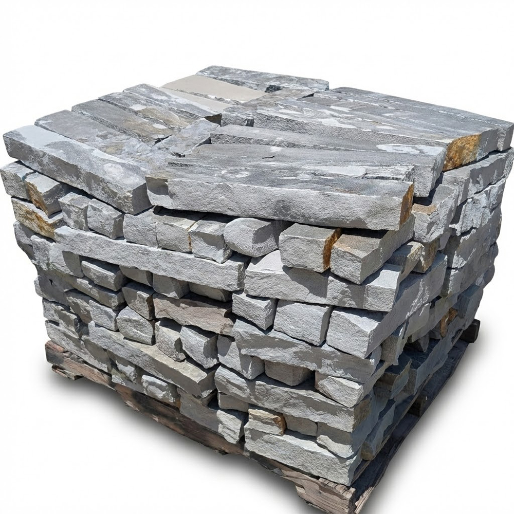 Natural Gray Chopped Stone - 4"