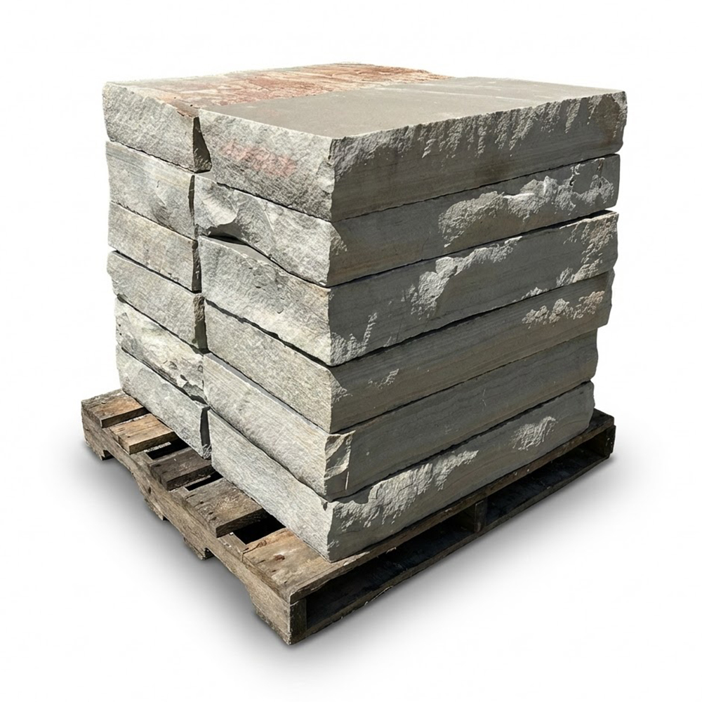 Natural Gray Stone Step Tread - 3 ft